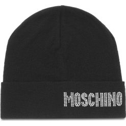Czapka MOSCHINO - 65128 M1862 016. Czarne czapki damskie marki MOSCHINO, z wełny. W wyprzedaży za 309,00 zł.