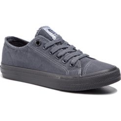 Tenisówki BIG STAR - DD274440 Black. Szare półbuty damskie BIG STAR, na co dzień, bez wzorów, z gumy, retro, bez obcasa, na płaskiej podeszwie, bez zapięcia. Za 119,00 zł.