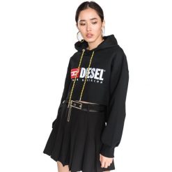 Diesel Dinie A Bluza Czarny. Czarne bluzy damskie Diesel, xxs, z haftami, z bawełny. Za 585,95 zł.