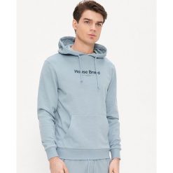 Bluza z kapturem - Niebieski. Niebieskie bluzy męskie House, s, bez wzorów, z kapturem, bez rękawów, z kapturem. W wyprzedaży za 39,99 zł.