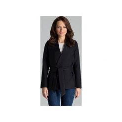 Żakiet L061 Czarny. Czarne marynarki damskie Lenitif, xl. Za 179,00 zł.