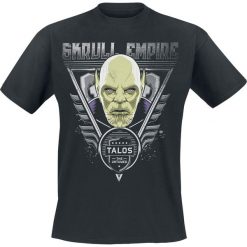 Captain Marvel Skrull Empire T-Shirt czarny. Czarne koszulki męskie Captain Marvel, l, z nadrukiem, z okrągłym kołnierzem. Za 74,90 zł.