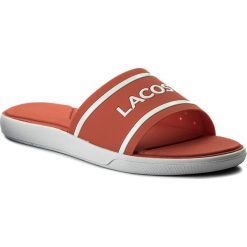 Klapki LACOSTE - L.30 Slide 118 1 Caw 7-35CAW0020F50 Pink/White. Pomarańczowe klapki damskie Lacoste, bez wzorów, z tworzywa sztucznego, bez obcasa. W wyprzedaży za 149,00 zł.