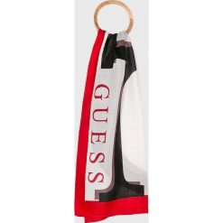 Guess Jeans - Chusta. Czerwone chusty damskie marki Guess Jeans, z aplikacjami, z poliesteru. Za 219,90 zł.