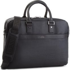 Torba na laptopa GUESS - HM6544 POL84 BLA. Czarne torby na laptopa marki Guess, z aplikacjami, ze skóry ekologicznej. W wyprzedaży za 539,00 zł.