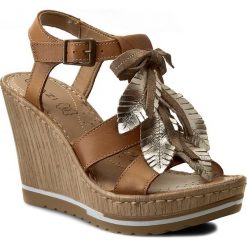 Sandały damskie: Sandały QUAZI – F135 Camel