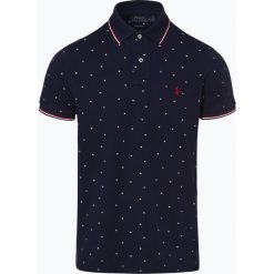 Polo Ralph Lauren - Męska koszulka polo – Custom Slim Fit, niebieski. Niebieskie koszulki męskie Polo Ralph Lauren, s, bez wzorów, z bawełny, eleganckie, bez rękawów. Za 579,95 zł.