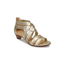 Sandały Clarks MENA SILK. Szare sandały damskie Clarks, bez wzorów, bez obcasa, bez zapięcia. Za 311,20 zł.
