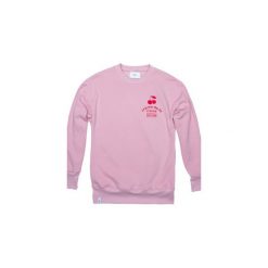 Bluza Crewneck Creme De La Creme. Różowe bluzy damskie Harp Team, m, z nadrukiem, z bawełny, z długim rękawem, długie, bez kaptura. Za 199,00 zł.