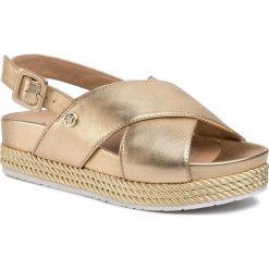 Espadryle LIU JO - Patty 02 SA0087 P0291 Gold 00529. Żółte espadryle damskie Liu Jo, bez wzorów, ze skóry, bez obcasa. Za 649,00 zł.