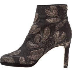 Botki damskie: Hobbs JULIETTA EMBROIDERED Botki na obcasie black/gold