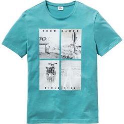 T-shirt z fotodrukiem Regular Fit bonprix zieleń morska. Zielone koszulki męskie bonprix, s, bez wzorów, bez kołnierzyka, bez rękawów. Za 37,99 zł.