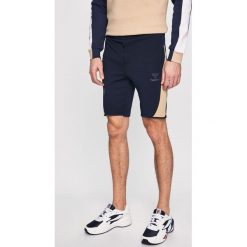 Hummel - Szorty. Niebieskie spodenki sportowe męskie Hummel, s, bez wzorów, z poliesteru, sportowe. W wyprzedaży za 99,90 zł.
