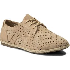 Espadryle JENNY FAIRY - WS17020-5 Beżowy. Brązowe espadryle damskie marki Jenny Fairy, ze skóry ekologicznej, na płaskiej podeszwie. Za 69,99 zł.