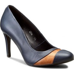 Półbuty SERGIO BARDI - Edda FW127279917MP 201. Niebieskie półbuty damskie marki Sergio Bardi, bez wzorów, ze skóry, bez obcasa, na obcasie, bez zapięcia. W wyprzedaży za 189,00 zł.