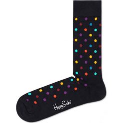 Happy Socks Dot Skarpetki Czarny. Czarne skarpetki męskie Happy Socks, w grochy, z elastanu. Za 38,95 zł.