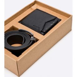 Medicine - Pasek + portfel Xmas. Szare paski męskie marki MEDICINE, w paski, z materiału. W wyprzedaży za 39,90 zł.