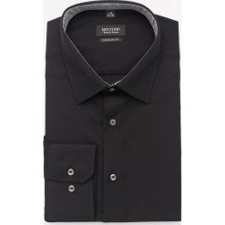 Koszula bexley 2614 długi rękaw custom fit czarny. Czarne koszule męskie Recman, m, bez wzorów, bez kołnierzyka, z długim rękawem. Za 149,00 zł.