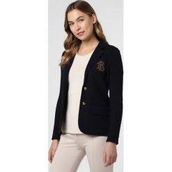 Lauren Ralph Lauren - Blezer damski, niebieski. Niebieskie bolerka i narzutki damskie s, z aplikacjami, z dzianiny. Za 999,95 zł.