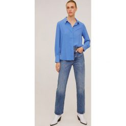 Mango - Koszula Basic66. Niebieskie bluzki damskie Mango, na co dzień, xl, bez wzorów, z poliesteru, klasyczne, z klasycznym kołnierzykiem, z długim rękawem. Za 89,90 zł.