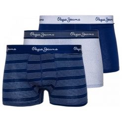 Pepe Jeans Potrójne Opakowanie Męskich Bokserek Mac S Wielobarwne. Niebieskie bokserki męskie Pepe Jeans, bez wzorów, z jeansu. Za 189,00 zł.
