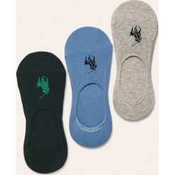 Polo Ralph Lauren - Stopki (3-pack). Skarpetki męskie Polo Ralph Lauren, z nadrukiem, z elastanu. Za 89,90 zł.