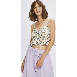 Answear - Top Garden of Dreams. Różowe bluzki damskie ANSWEAR, s, w kwiaty, z poliesteru, bez kołnierzyka. W wyprzedaży za 24,90 zł.