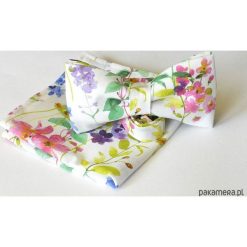 Mucha męska + poszetka. Szare muchy męskie Pakamera, z bawełny. Za 100,00 zł.