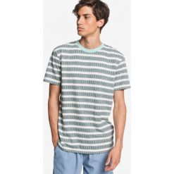 Quiksilver Jacquard Destin Koszulka Zielony. Zielone podkoszulki męskie Quiksilver, s, w paski, z bawełny, bez kołnierzyka, z krótkim rękawem, krótkie. Za 157,95 zł.