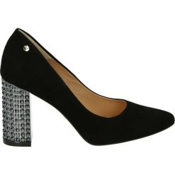 Buty ślubne damskie: Czółenka - 1529 NERO-ARG