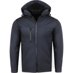 Kurtka męska softshell czarny Recea. Czarne kurtki męskie Recea, xl, bez wzorów, z bawełny, bez kaptura. W wyprzedaży za 89,99 zł.