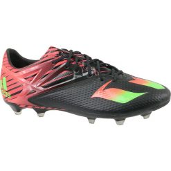 Adidas Messi 15.2 FG AF4658. Czerwone buty sportowe męskie Adidas, ze skóry, bez zapięcia, do piłki nożnej. W wyprzedaży za 169,99 zł.