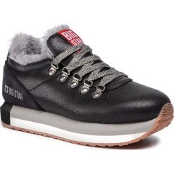 Sneakersy BIG STAR - EE274730 Black. Czarne półbuty damskie BIG STAR, na co dzień, bez wzorów, ze skóry ekologicznej, retro, bez obcasa, na płaskiej podeszwie, bez zapięcia. Za 189,00 zł.