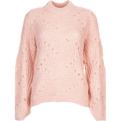 Sweter w kolorze jasnoróżowym. Czerwone swetry oversize damskie Vero Moda, xs, ze splotem. W wyprzedaży za 130,95 zł.