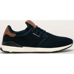 Gant - Buty Brentoon. Niebieskie sneakersy męskie GANT, ze skóry, na sznurówki. Za 479,90 zł.