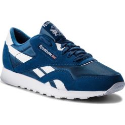 Buty Reebok - Cl Nylon M CN3267 Bunker Blue/White. Niebieskie sneakersy męskie Reebok, na co dzień, bez wzorów, z zamszu, eleganckie, bez zapięcia. W wyprzedaży za 209,00 zł.