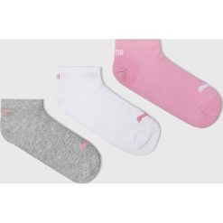 Puma - Skarpetki (3-pack). Szare skarpetki damskie Puma, z bawełny. Za 39,90 zł.