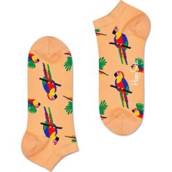Happy Socks - Stopki Parrot. Żółte skarpetki damskie marki Happy Socks, bez wzorów, z elastanu. Za 32,90 zł.