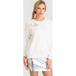 BLUZA MY TWIN Twinset. Białe bluzy damskie Twinset, xs, z aplikacjami, z bawełny, bez rękawów, bez kaptura. Za 679,00 zł.