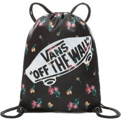 WOREK BENCHED BAG. Czarne plecaki damskie Vans, w kwiaty, z tkaniny. Za 59,99 zł.