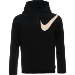 Nike Performance PLUSH Bluza z kapturem black/white. Czarne bluzy chłopięce marki Nike Performance, z elastanu, z kapturem. W wyprzedaży za 207,20 zł.
