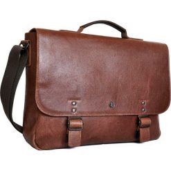 Skórzana torba / teczka na laptopa 15" 2JUS by DAAG Stone 1 koniakowa - koniak. Torby na laptopa daag, bez wzorów, ze skóry. Za 399,99 zł.