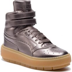 Sneakersy PUMA - Platform TraceStmt Luxy Wns 366996 01 Quiet Shade/Quiet Shade. Szare półbuty damskie Puma, ze skóry. W wyprzedaży za 359,99 zł.
