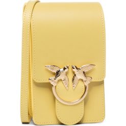 Torebka PINKO - Love Smart Simply Fl PE 20 PLTT 1P21LQ Y5FF Yellow H44. Żółte listonoszki damskie Pinko, bez wzorów, ze skóry, bez dodatków. W wyprzedaży za 589,00 zł.