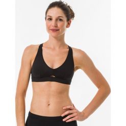 Góra kostiumu kąpielowego AGATHA damska. Czarne t-shirty damskie OLAIAN, bez wzorów, z elastanu, bez rękawów. Za 49,99 zł.