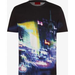 HUGO - T-shirt męski – Ducy, czarny. Czarne t-shirty męskie HUGO, s, z nadrukiem, bez kołnierzyka. Za 399,95 zł.