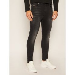 Jeansy Skinny Fit Diesel D-Amny-Y A0071 0092B. Czarne jeansy męskie Diesel, m, bez wzorów. Za 1049,00 zł.