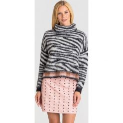 SWETER Liu Jo. Szare swetry damskie Liu Jo, s, z aplikacjami, z materiału, bez rękawów, bez kaptura. Za 899,00 zł.