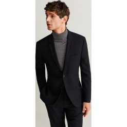 Mango Man - Marynarka Paulo. Czarne garnitury męskie z elastanu. Za 349,90 zł.