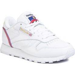 Buty Reebok - Cl Lthr EG5975 White/Radred/Blubla. Białe buty sportowe damskie Reebok, bez wzorów, ze skóry, sportowe. W wyprzedaży za 299,00 zł.